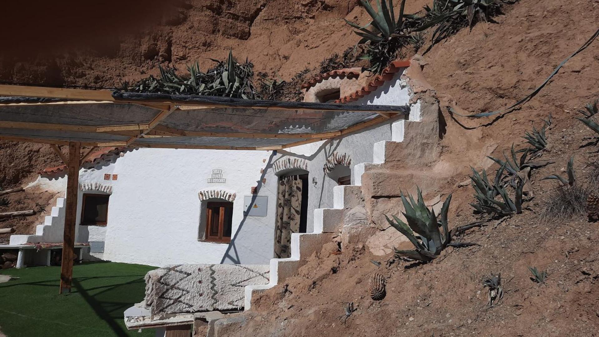 Creatively Designed Cavehouse With Jacuzzi Villa Gorafe Exteriör bild